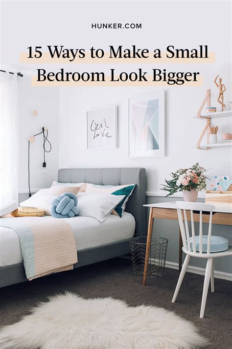 15 Cool Ways To Make A Small Bedroom Look Bigger Small Bedroom Style
