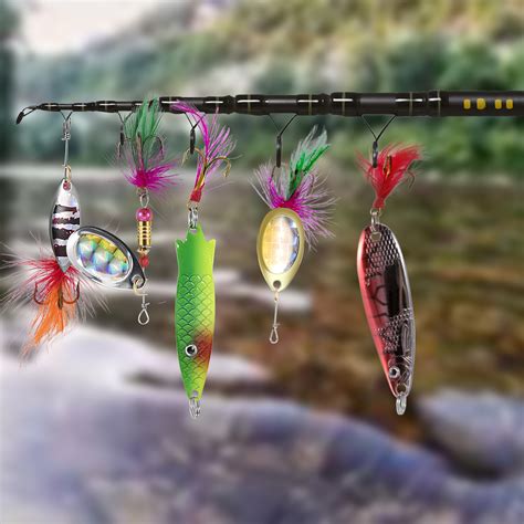 Fishing Lures Spinnerbaits Bass Lures Salmon Trout Fishing 30pc