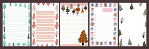 Christmas Holiday Journal Notepad Set 1642044 Vector Art At Vecteezy