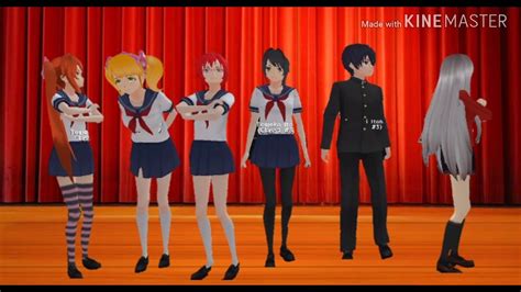 Yandere Simulator Characters In Schoolgirls Simulator Pt 1 Youtube