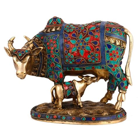Get the best deals on decorative sculptures & figurines. Beautiful Decorative Cow and Calf Brass Stone Work Statue ...