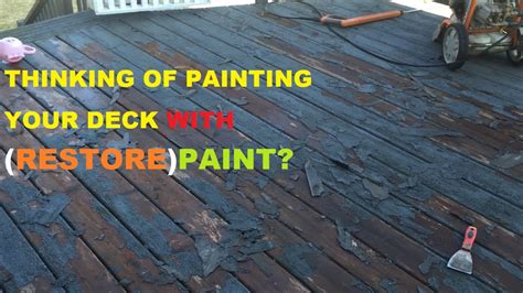 Before You Paint Your Deck Must See Restore Paint YouTube