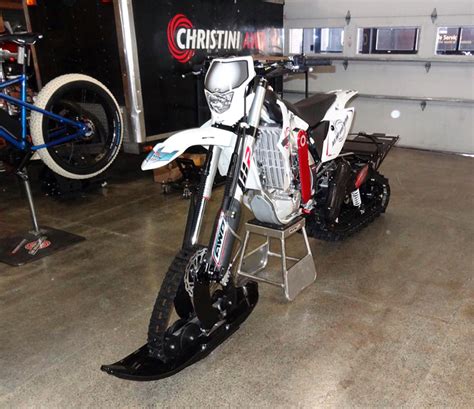Christini Ii Track Awd Snow Utility Bike Fuses Motorcycle With Snowmobile