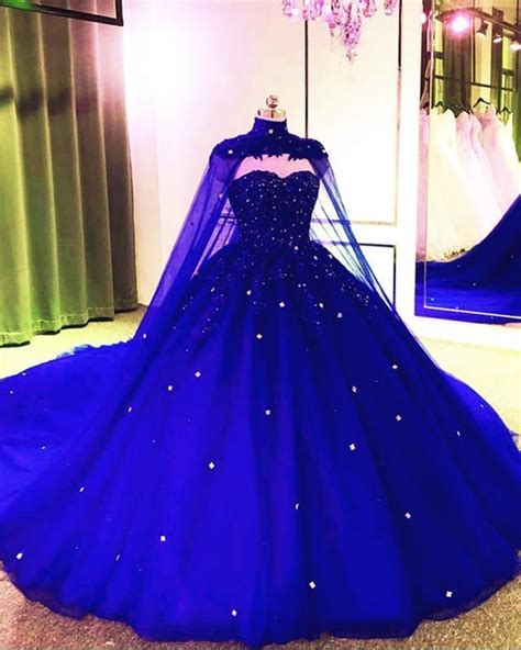Royal Blue Prom Dresses Ball Gown Sweet 16 Quinceanera Dress Mychicdress