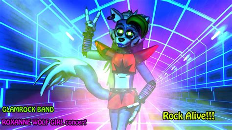 Roxanne Wolf Girl Concert By Kwc2 On Deviantart Fnaf Wallpapers Wolf