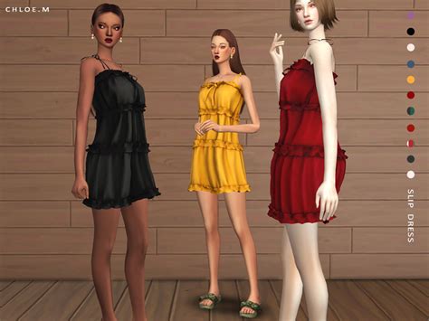 The Sims Resource Chloem Slip Dress