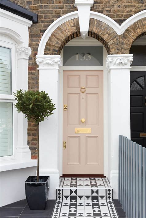 Understated Pink Front Door Inspiration And Paint Colors To Try