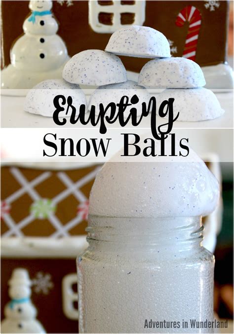 Erupting Snowballs Winter Science Activity