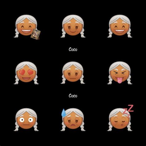 Coco X9 Also As A Child Feat Mamá Imelda All As Emojis Drawing