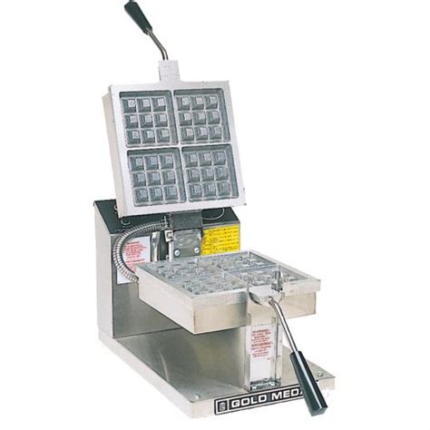 Gold Medal 5024 Belgian Four Square Waffle Baker With Electronic