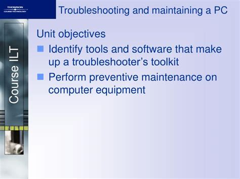 Ppt Troubleshooting And Maintaining A Pc Powerpoint Presentation