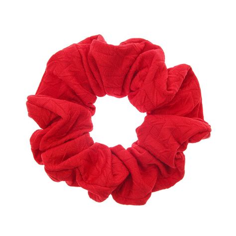 Large Red Scrunchie Claires Us