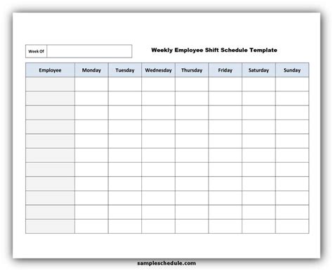 Excel Work Schedule Template Kesilplaza