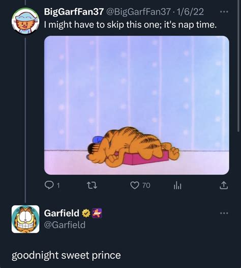 Biggarffan37 On Twitter People Acting Surprised About This As If Me And Garfield Arent Best