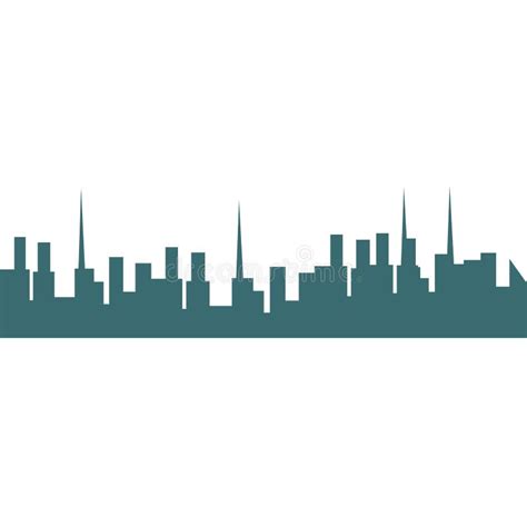 City Skyline Silhouette Building Vector Illustration Architecture