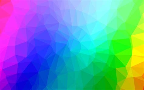 Light Multicolor Rainbow Vector Triangle Mosaic Texture 13997660