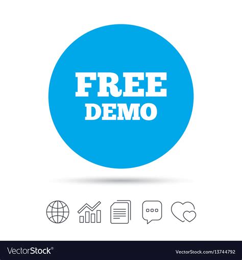 Free Demo Sign Icon Demonstration Symbol Vector Image