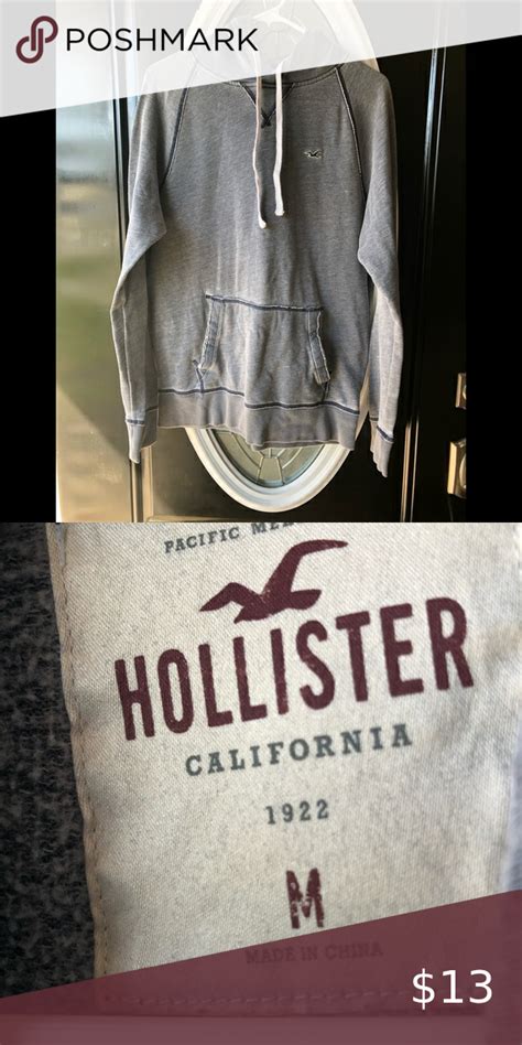 Mens Hollister Hooded Sweatshirt In 2020 Hooded Sweatshirts