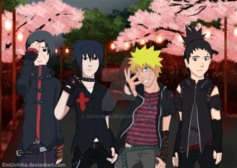 Naruto Punk Boys By Emuchiha On Deviantart