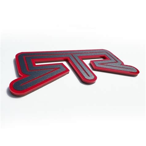 One1 Red Rtr Emblem Fits Ford Mustang Rear Deck Lid Badge Nameplate