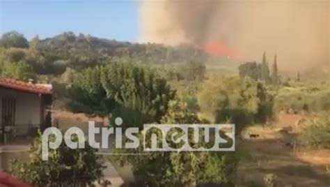 Oi perioches me apagorefseis kykloforias tis imeres ypsilou kindynou pyrkagias Φωτιά στην Ηλεία: Η στιγμή που χτυπούν οι καμπάνες του χωριου