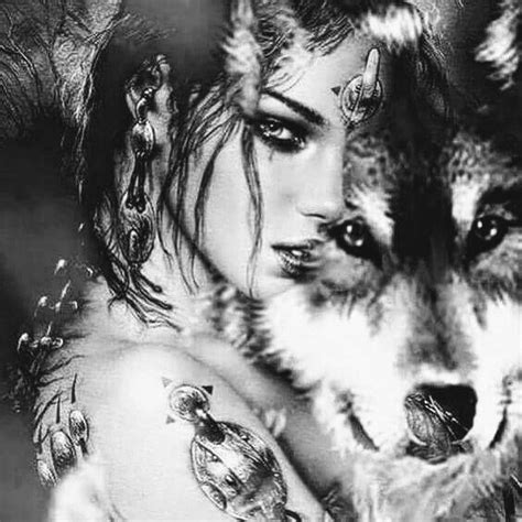 pinterest wolves and women beautiful fantasy art fantasy wolf