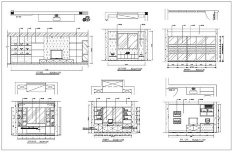 Interior Design Cad Designdetailselevation Collection Residential