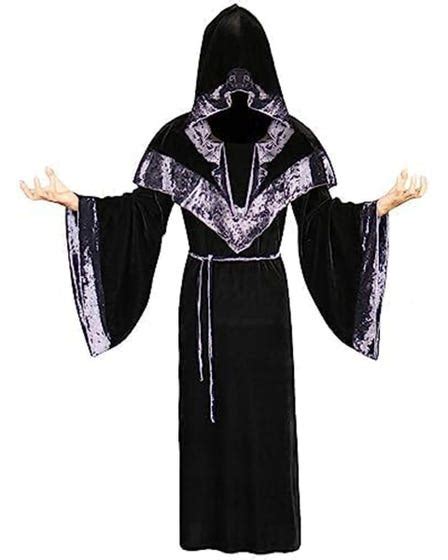 Medieval Dark Mystic Sorcerer Mens Costume Blossom Costumes