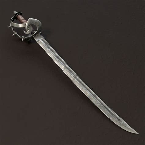 Pirate Sword Free 3d Model Blend Free3d