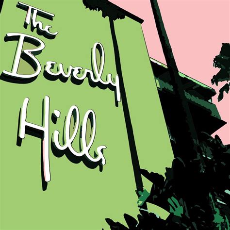 Los Angeles Beverly Hills Hotel Architectural Print Art Etsy
