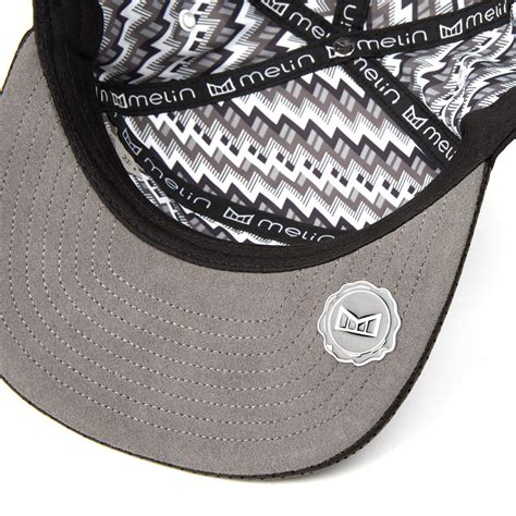 The Vision 6 Panel Hat Black Melin Brand Touch Of Modern