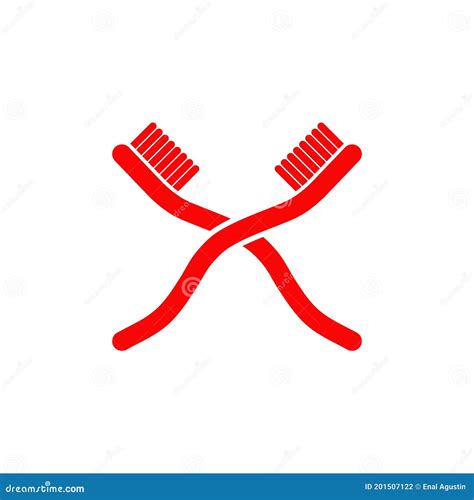 Toothbrush Logo Design Template Stock Vector Illustration Of Medicine