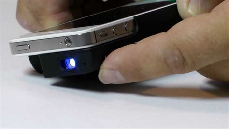 Pocket Projector For Iphone 44s Youtube