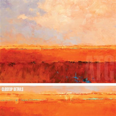 47wx35h Endless Landscape By Jan Groenhart Deep Orange Red Choices