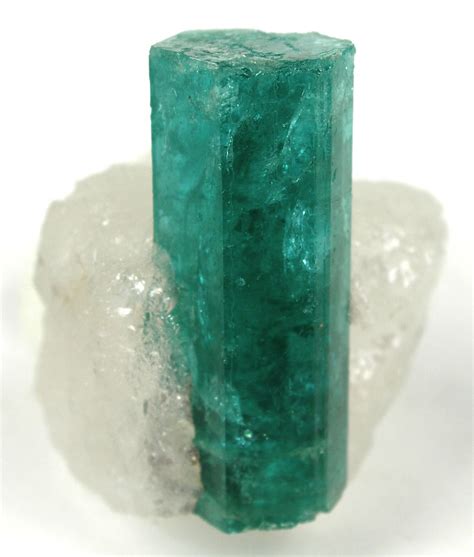 Emerald on Quartz - KAGEM-5 - Kagem Emerald Mine - Zambia Mineral Specimen