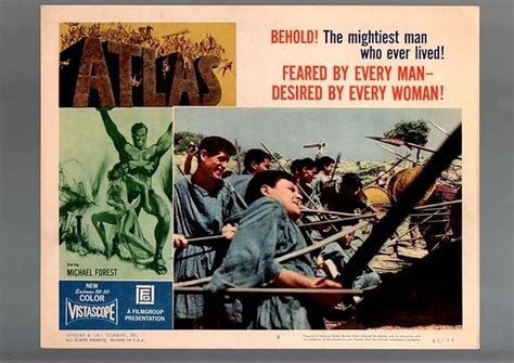 Movie Poster Atlas 1961 Lobby Card Fnvf Drama Action