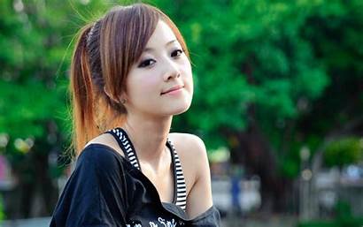 Wallpapers Widescreen Nice Profile Asian Beauty Attitude