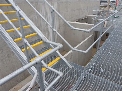 Steel Grating Modular Handrails Access Platforms - ABECK