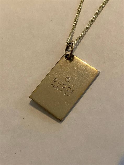 Gucci Gucci Gold Plated Pendant On Chainnecklace Grailed