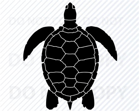 Sea Turtle Silhouette Clip Art