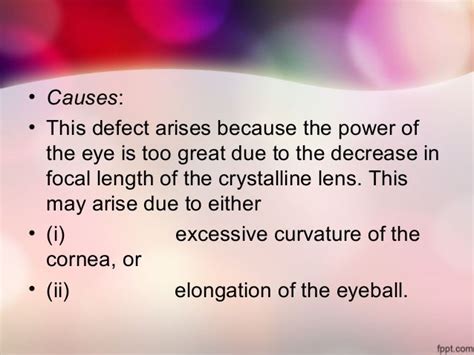 vision defects and corrective lenses