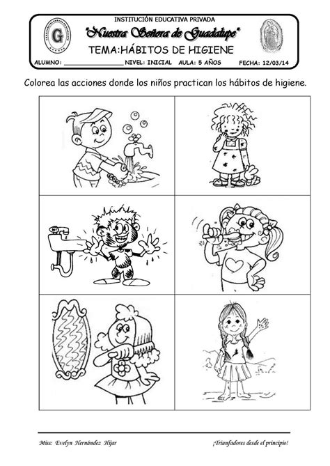 Habitos De Higiene Tema Actividades De Aprendizaje Preescolares