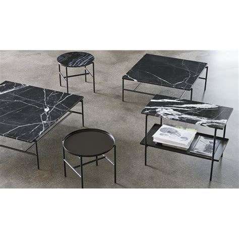 Colors for smart black coffee table with white marble top. Hay Rebar coffee table 80 x 83 cm, black marble | Finnish ...