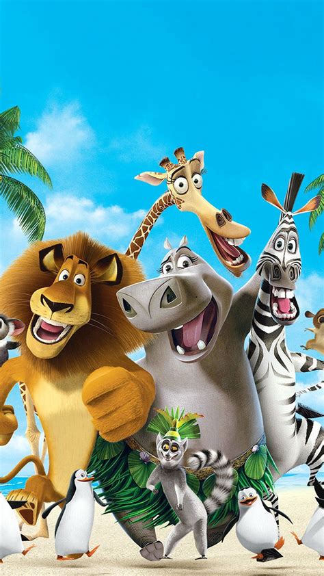 Adorables🍀 Filme Madagascar Papel De Parede Animado Wallpaper De