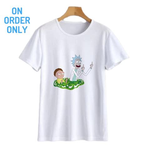 Rick And Morty Middle Finger Tshirt Rimedia