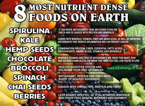 Most Nutrient Dense Foods On Earth Most Nutrient Dense Foods