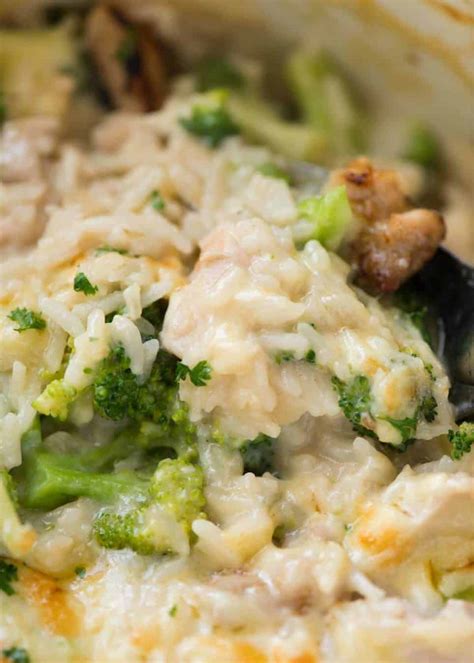 One Pot Chicken Broccoli Rice Casserole Recipetin Eats