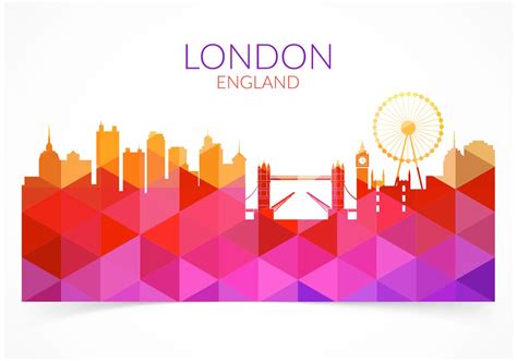 Free Abstract Colorful London Cityscape Vector Download Free Vector