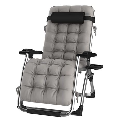 Buy Dqchair Sun Loungers Outdoor Reclining Zero Gravity Chair With Cup Holder Extra Wide