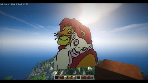 Lion King Pixel Art Minecraft Youtube